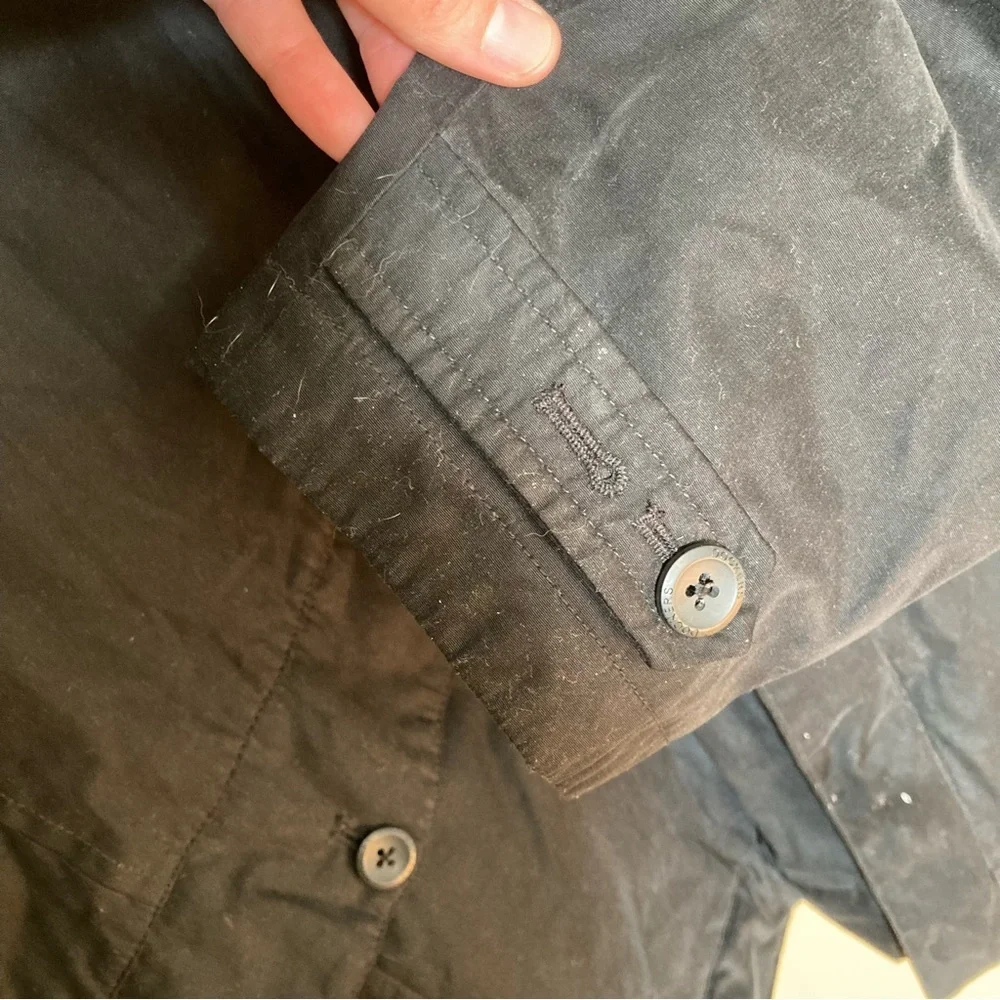 Dockers Barn Jacket Chore Coat Field Coat Men’s XL Sherpa-lined Collar Black Tan - Picture 6 of 15